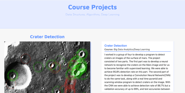 Previous version of the course work page
